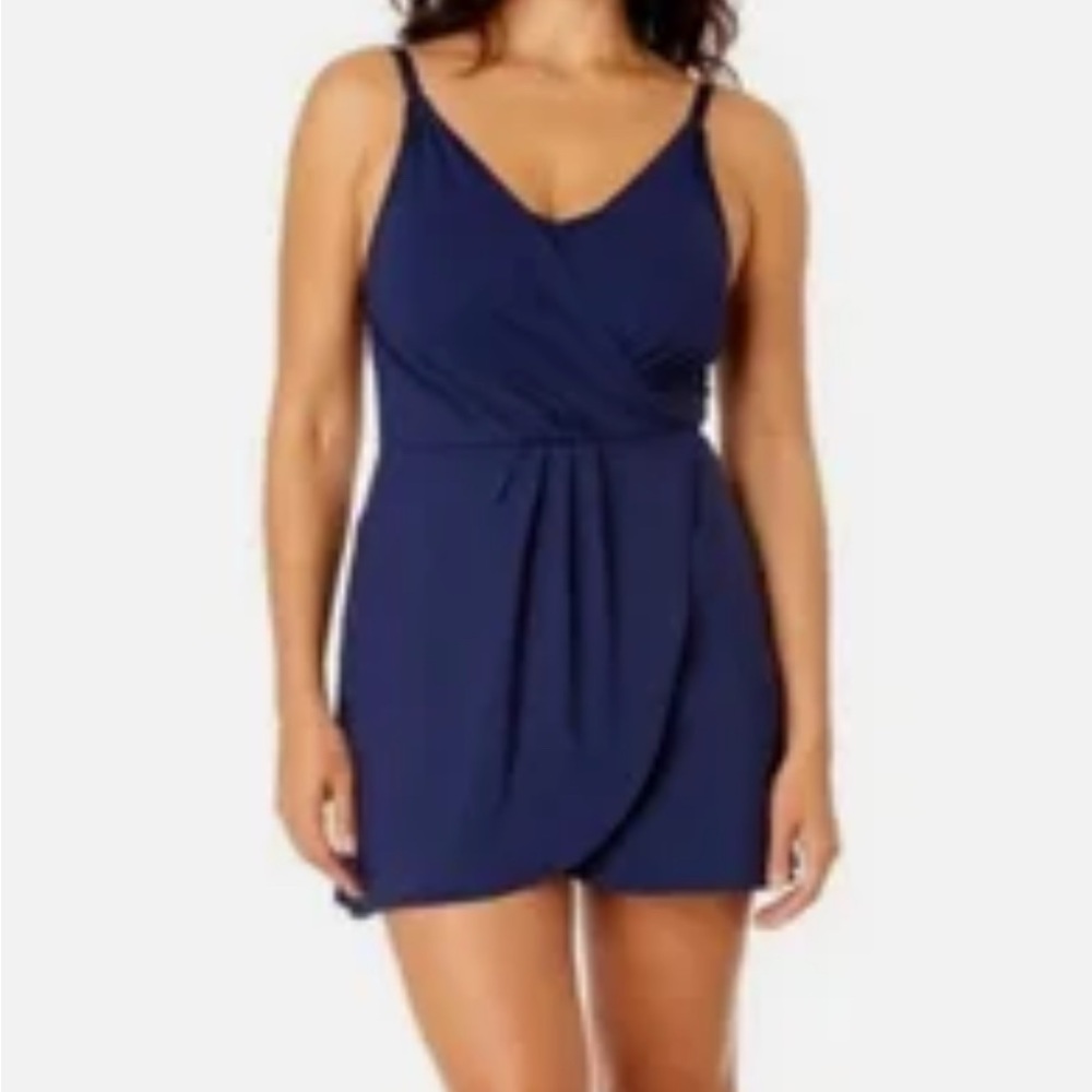 Lands' End Deep Blue Mini Dress